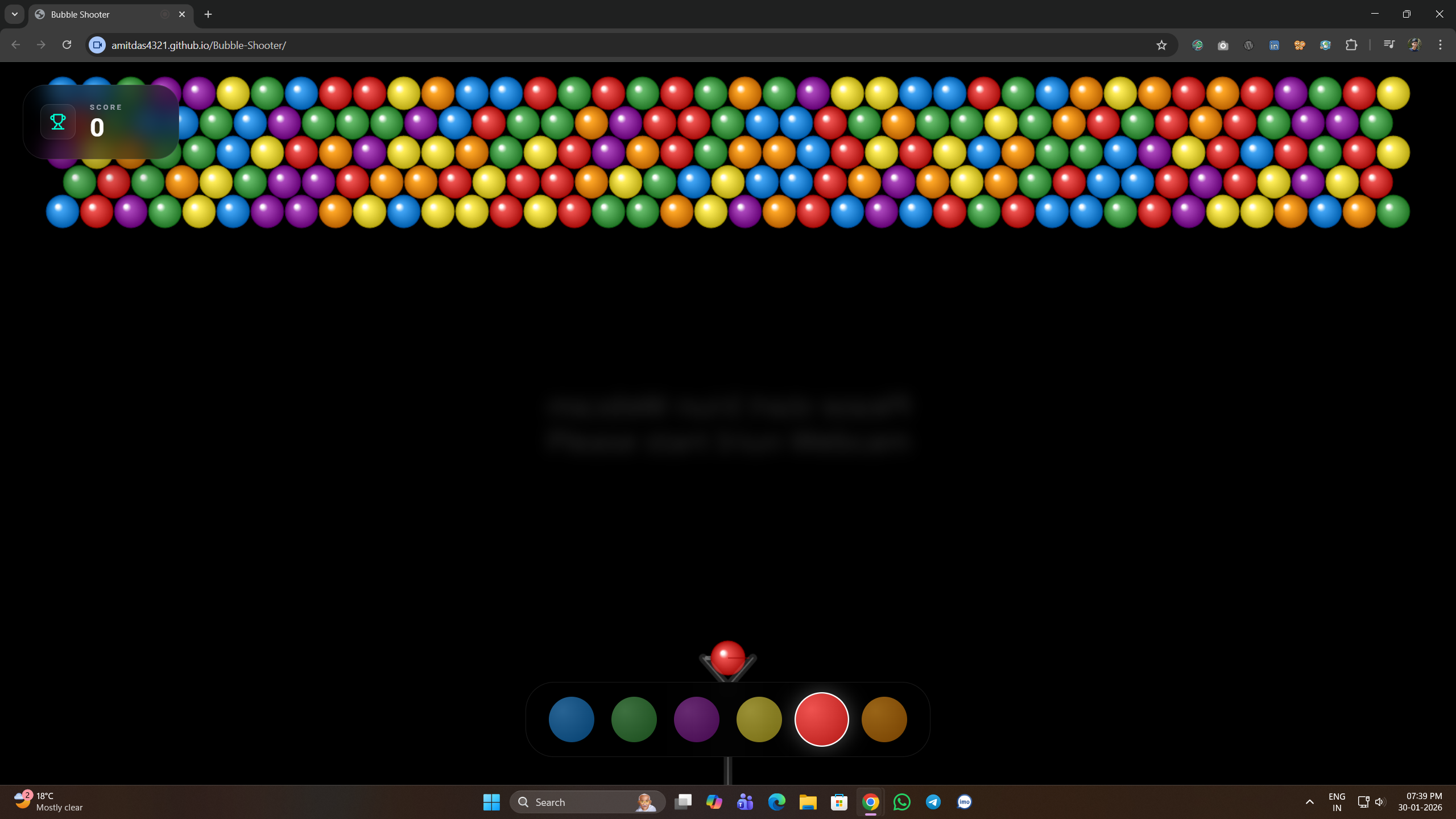 Gesture Bubble Shooter screenshot 1
