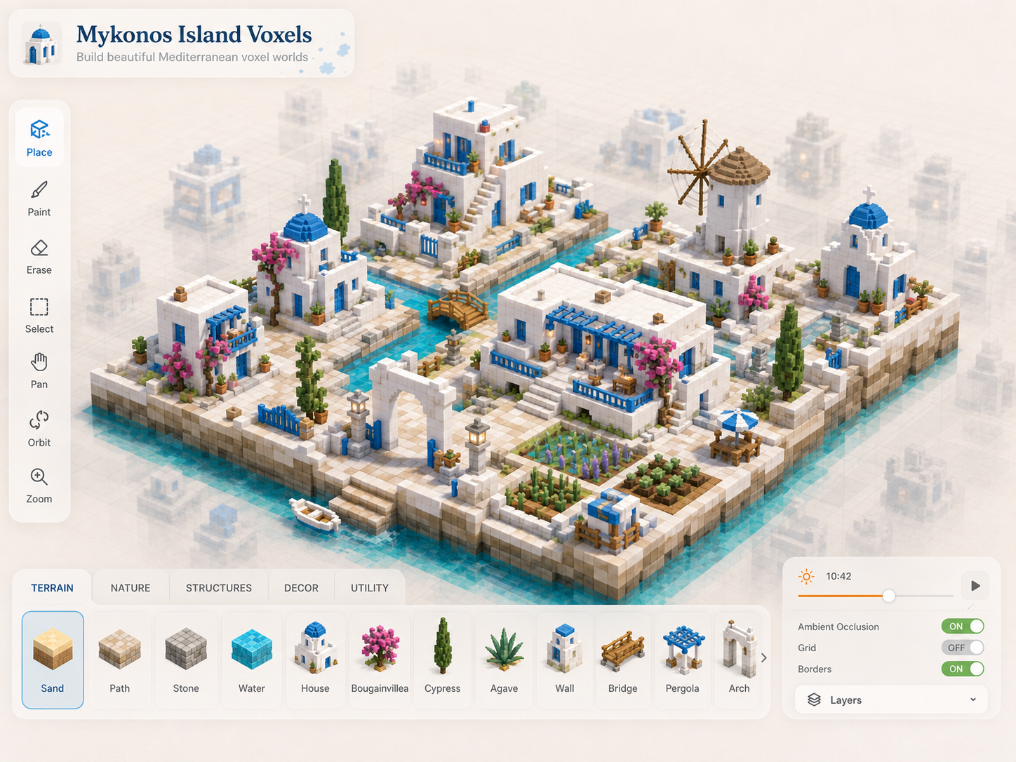 Mykonos Island Voxels screenshot 1