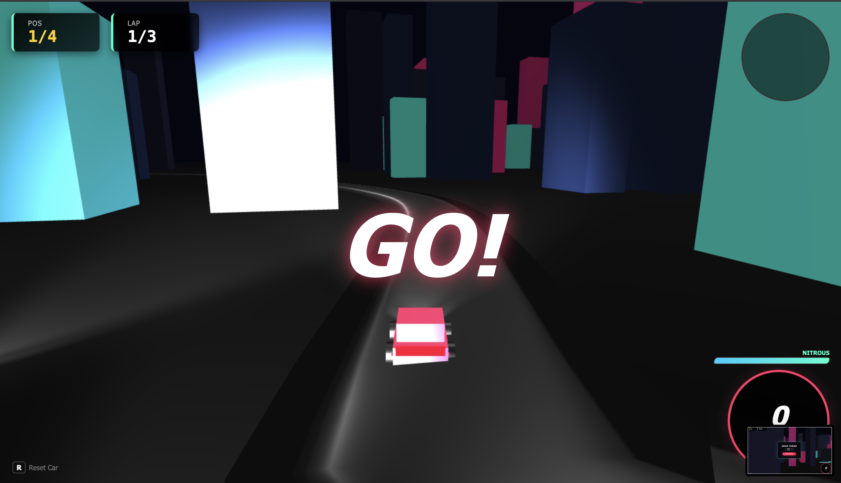 Poly City Racer: Turbo screenshot 1