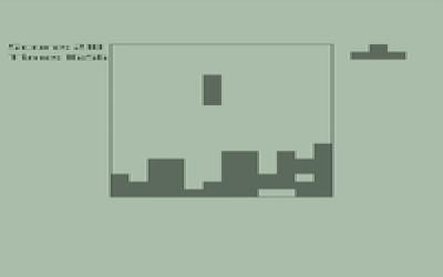 Tetris monochrome screenshot
